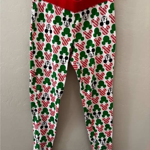 Disney - Amazon Essential- Red and Green Mickey Mouse Christmas Pajamas. - Picture 4 of 6